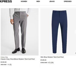 LOT OF MENS EXPRESS DRESS PANT SZ 32 , 33